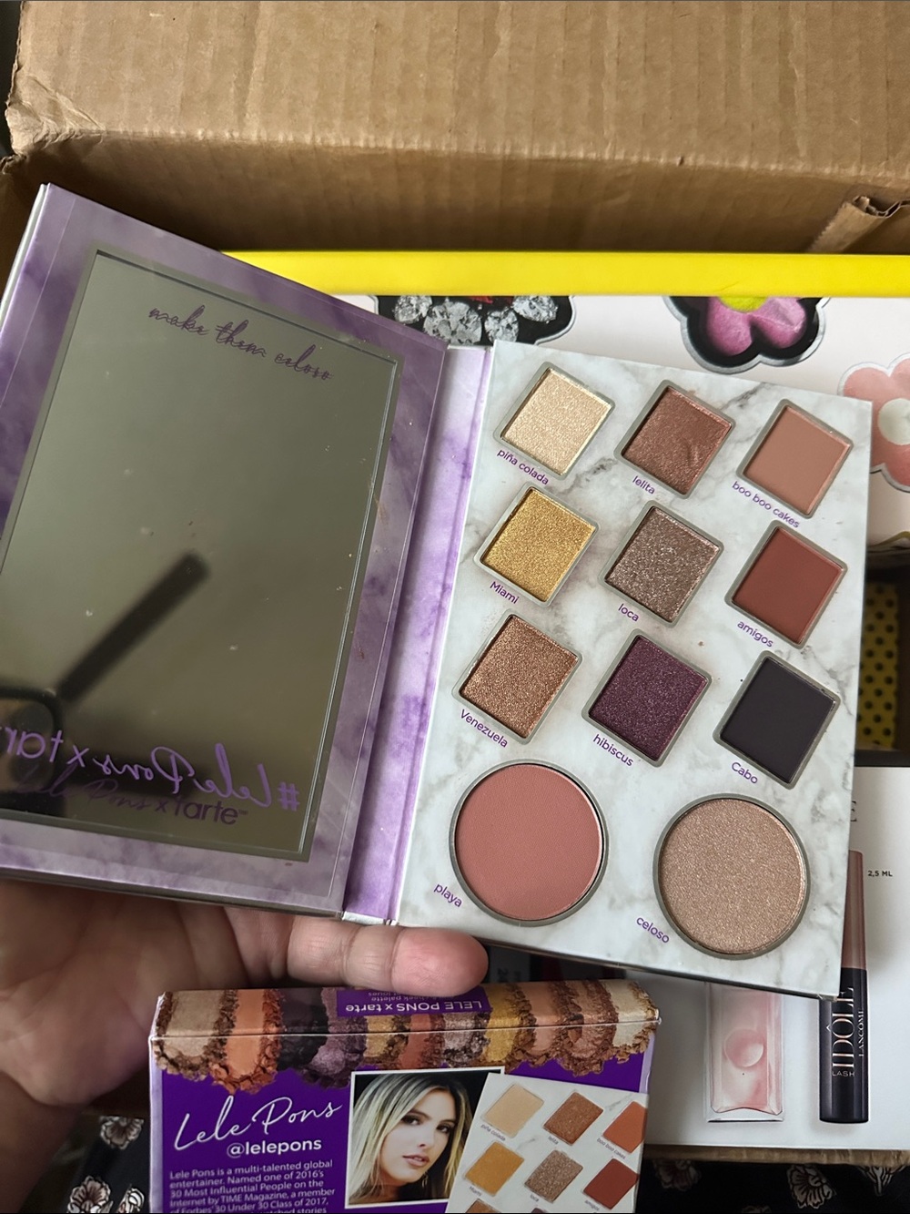 tarte Lele Pons Eye & Cheek Palette — Purple, Gold, Bronze